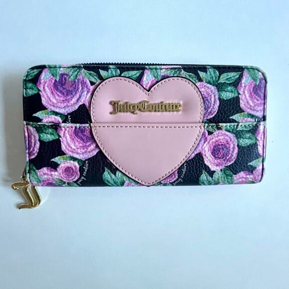 JUICY COUTURE Floral Long Zip Wallet - Picture 1 of 5